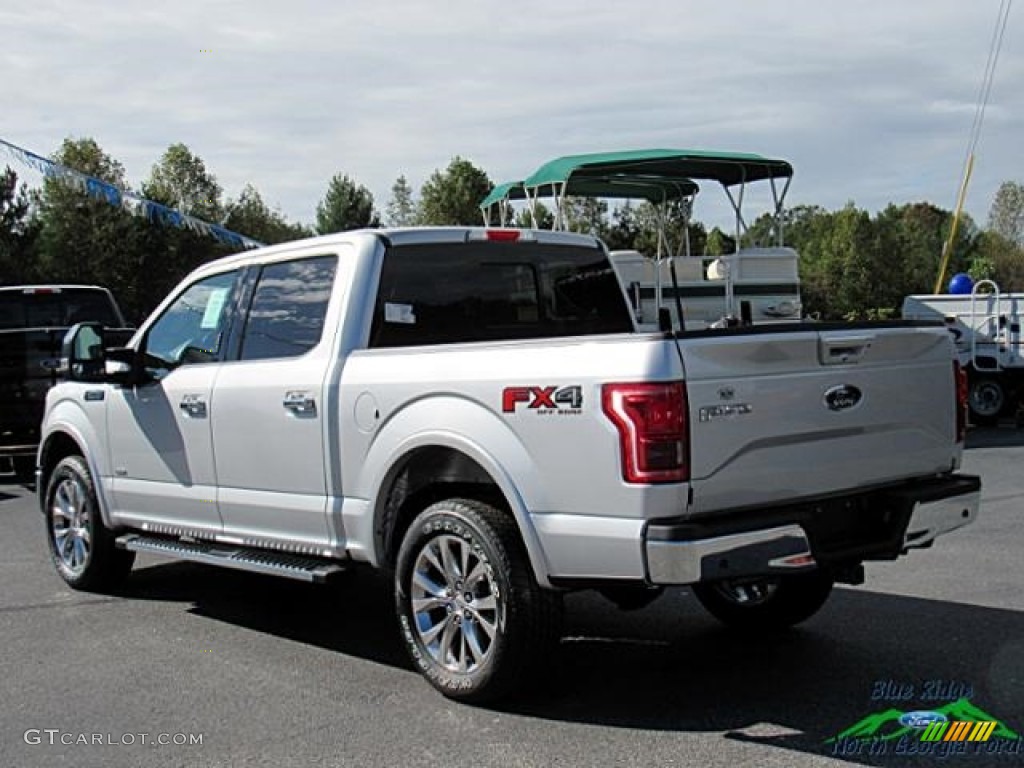 2017 F150 Lariat SuperCrew 4X4 - Ingot Silver / Black photo #3