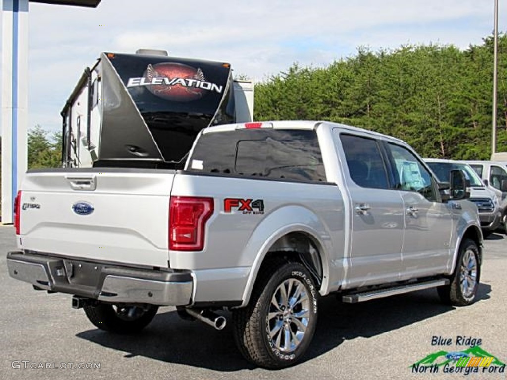 2017 F150 Lariat SuperCrew 4X4 - Ingot Silver / Black photo #5