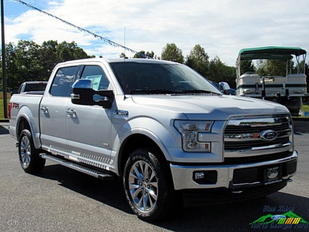 2017 F150 Lariat SuperCrew 4X4 - Ingot Silver / Black photo #7