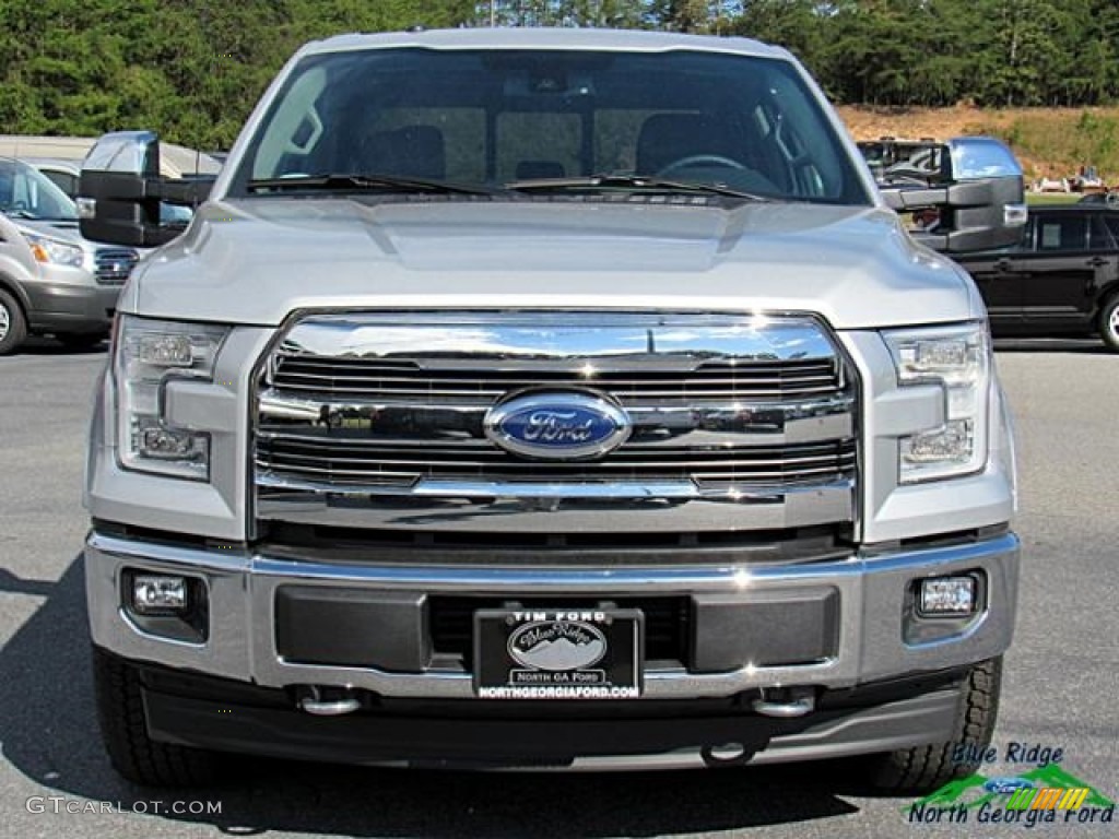 2017 F150 Lariat SuperCrew 4X4 - Ingot Silver / Black photo #9