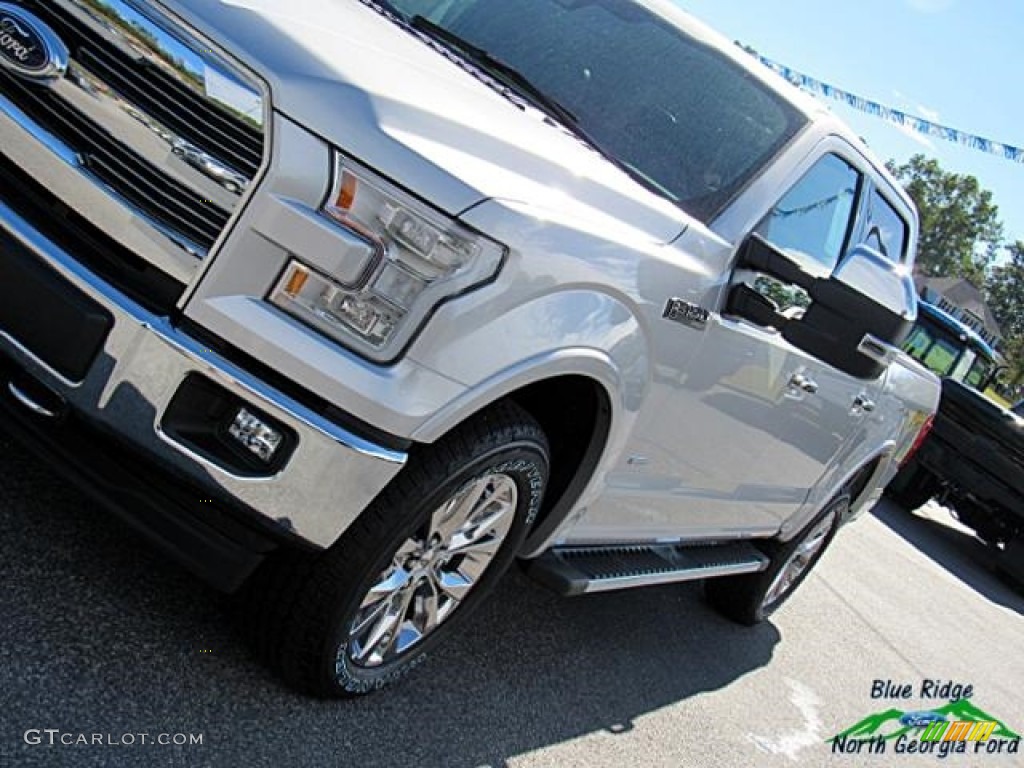 2017 F150 Lariat SuperCrew 4X4 - Ingot Silver / Black photo #31