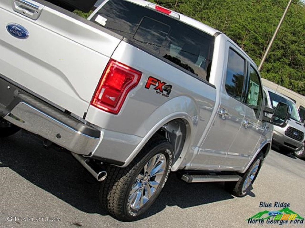 2017 F150 Lariat SuperCrew 4X4 - Ingot Silver / Black photo #33