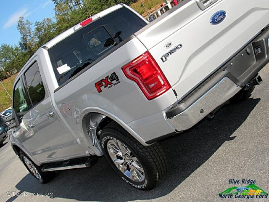 2017 F150 Lariat SuperCrew 4X4 - Ingot Silver / Black photo #34