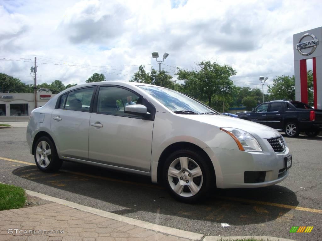 2007 Sentra 2.0 S - Brilliant Silver / Charcoal/Steel photo #11