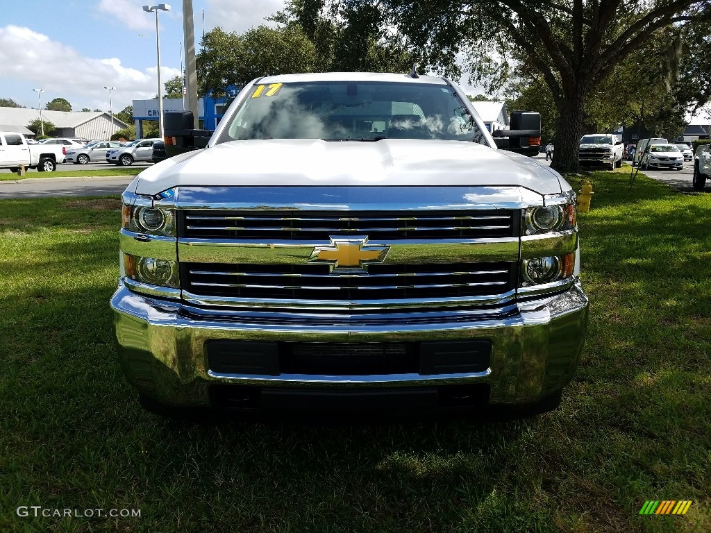 2017 Silverado 2500HD Work Truck Double Cab - Summit White / Dark Ash/Jet Black photo #8