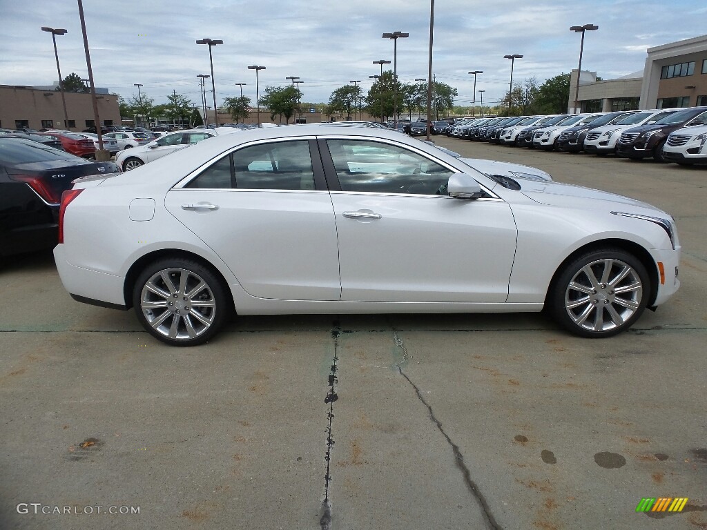 Crystal White Tricoat 2018 Cadillac ATS Luxury AWD Exterior Photo #123108787