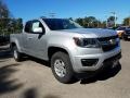 2018 Silver Ice Metallic Chevrolet Colorado WT Extended Cab 4x4  photo #1