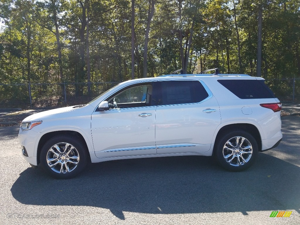 2018 Traverse High Country AWD - Iridescent Pearl Tricoat / High Country Jet Black/Loft Brown photo #3