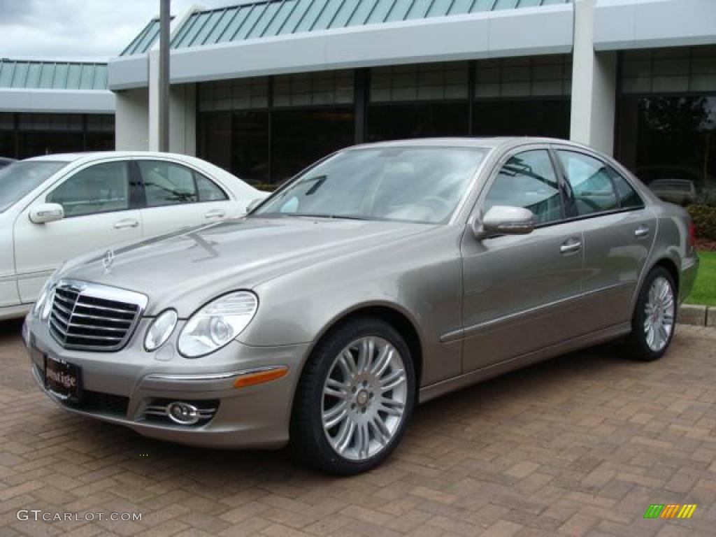 2008 E 350 4Matic Sedan - Pewter Metallic / Cashmere photo #1