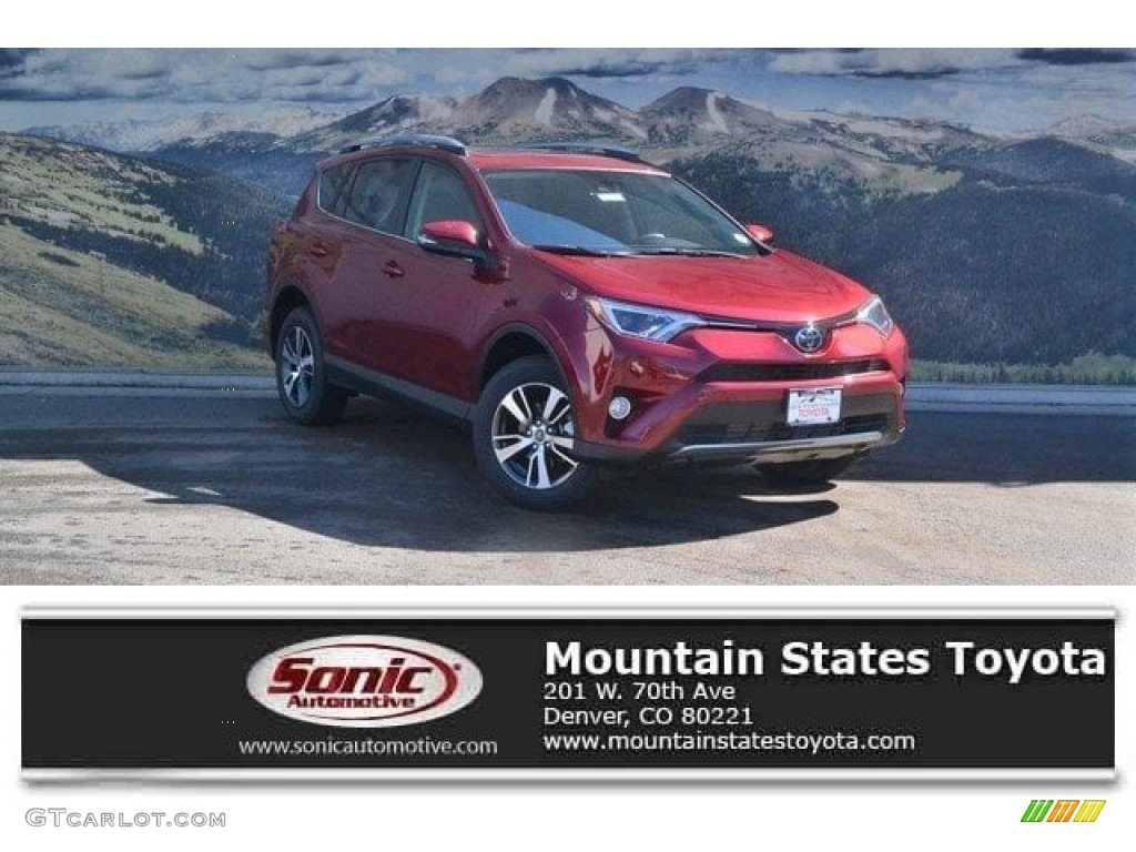 2018 RAV4 XLE AWD - Ruby Flare Pearl / Black photo #1