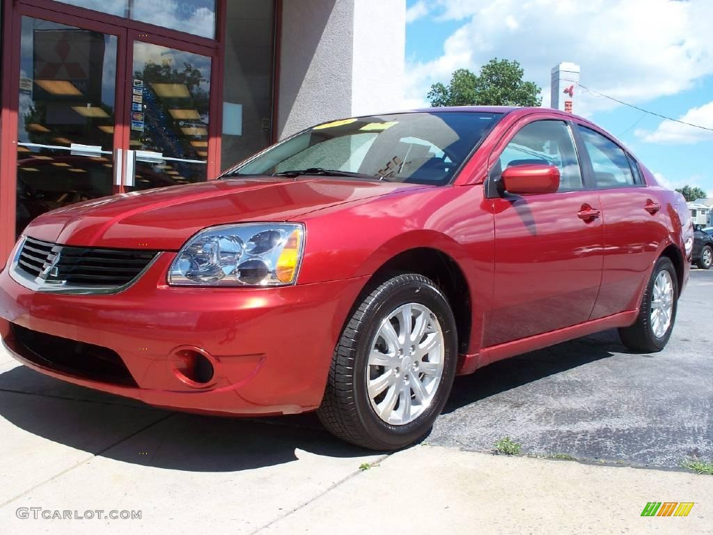 2008 Galant ES - Rave Red / Gray photo #1