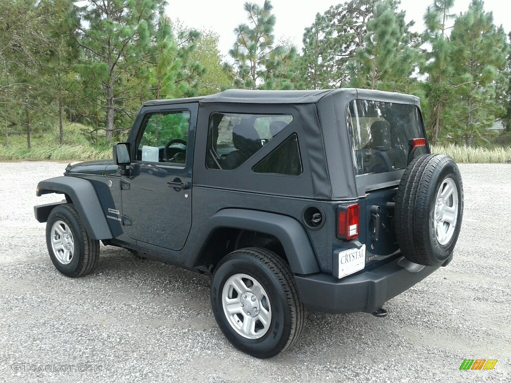 2017 Wrangler Sport 4x4 - Rhino / Black photo #3