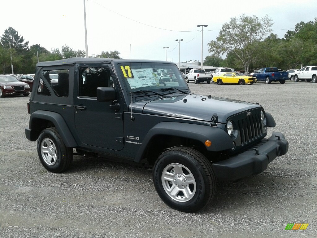2017 Wrangler Sport 4x4 - Rhino / Black photo #7