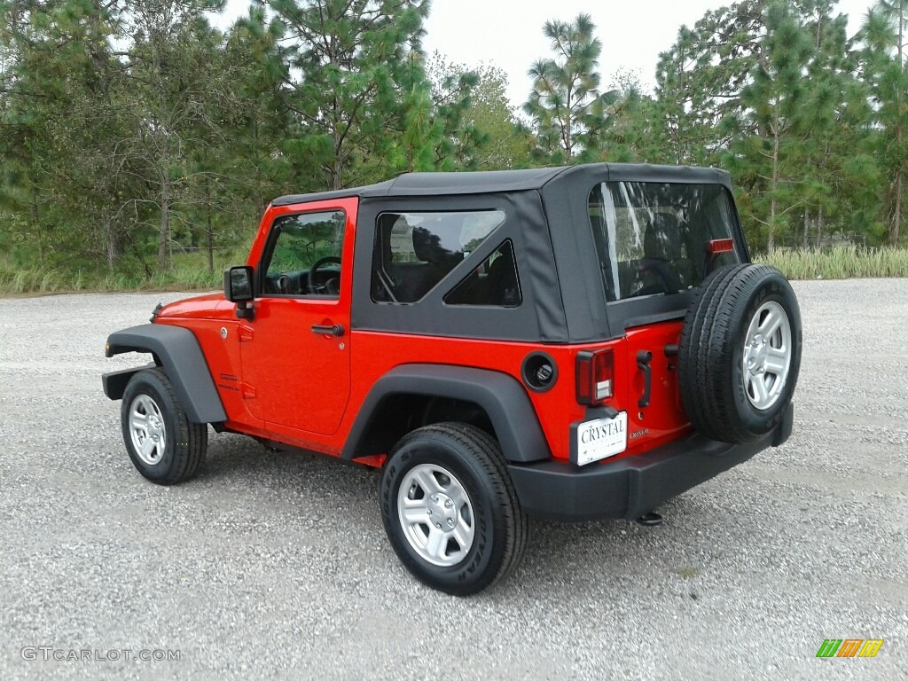 2017 Wrangler Sport 4x4 - Firecracker Red / Black photo #3