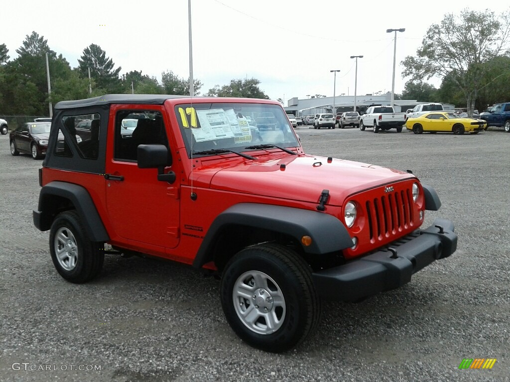 2017 Wrangler Sport 4x4 - Firecracker Red / Black photo #7