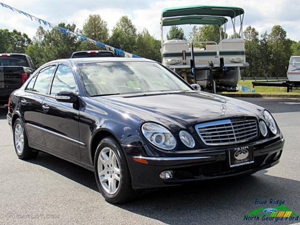 2005 E 320 Sedan - Midnight Blue / Ash photo #8