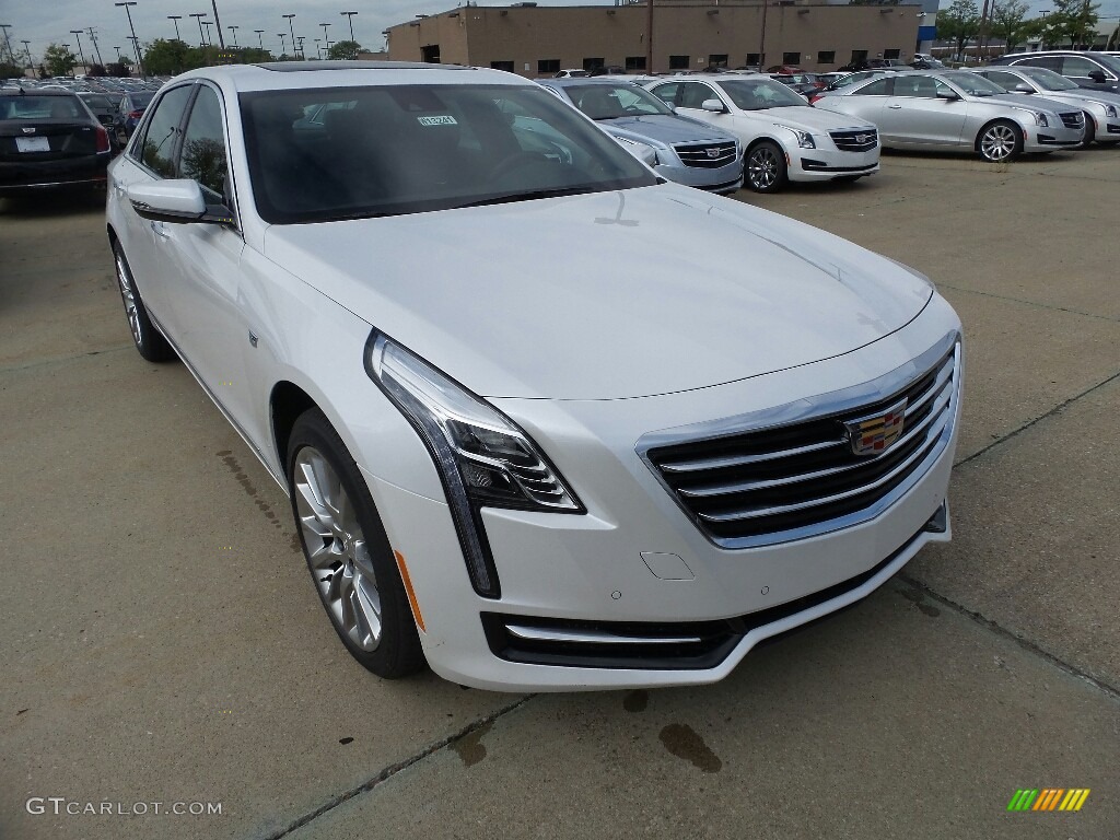 Crystal White Tricoat 2018 Cadillac CT6 3.6 AWD Sedan Exterior Photo #123127063