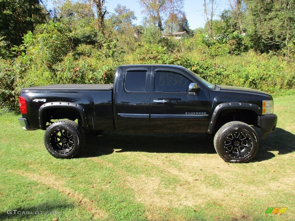 2013 Silverado 1500 LT Extended Cab 4x4 - Blue Granite Metallic / Ebony photo #2