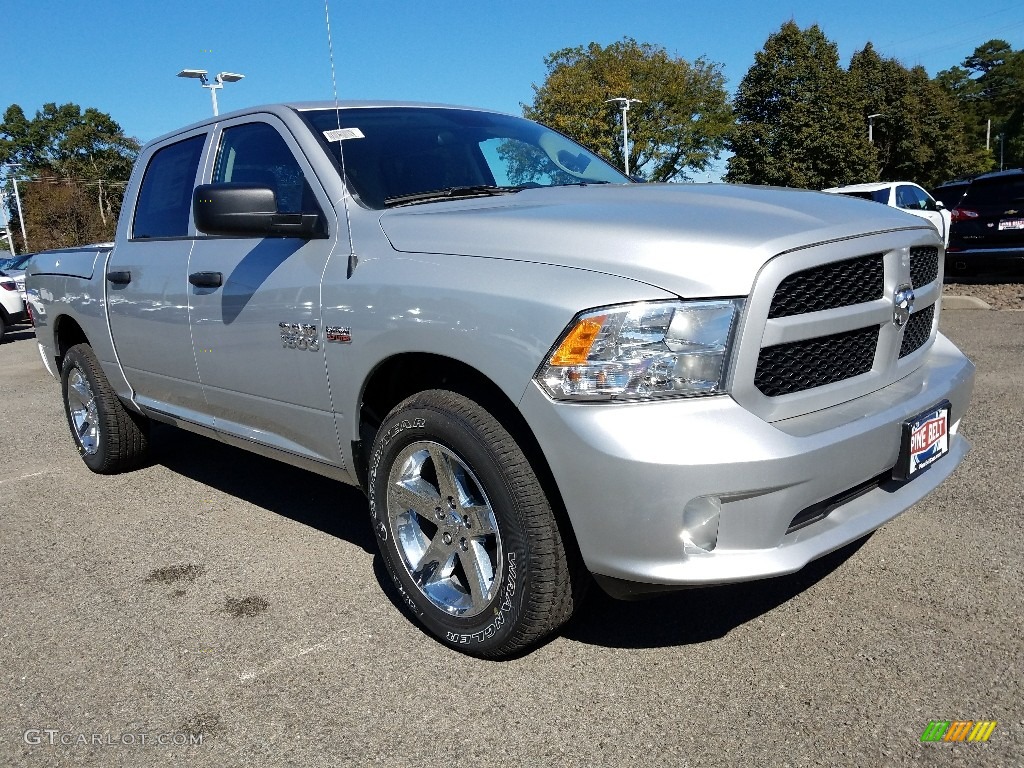 2017 1500 Express Crew Cab 4x4 - Bright Silver Metallic / Black/Diesel Gray photo #2