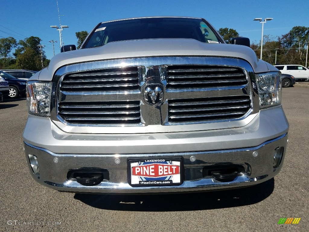 2017 1500 Big Horn Crew Cab 4x4 - Bright Silver Metallic / Black/Diesel Gray photo #2