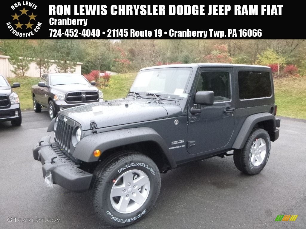 2017 Wrangler Sport 4x4 - Rhino / Black photo #1