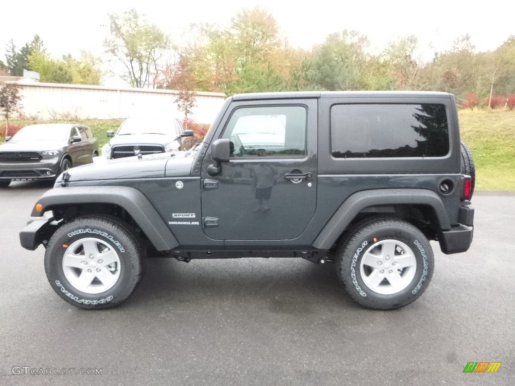 2017 Wrangler Sport 4x4 - Rhino / Black photo #2