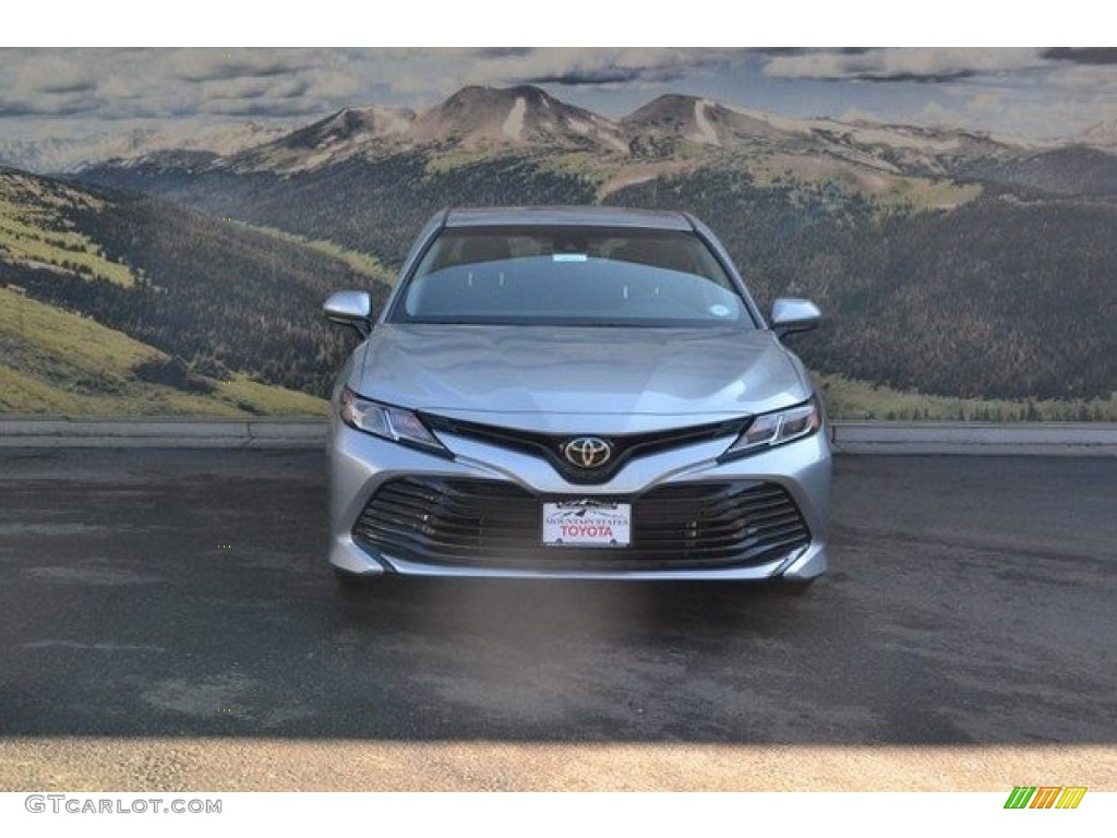 2018 Camry LE - Celestial Silver Metallic / Ash photo #2