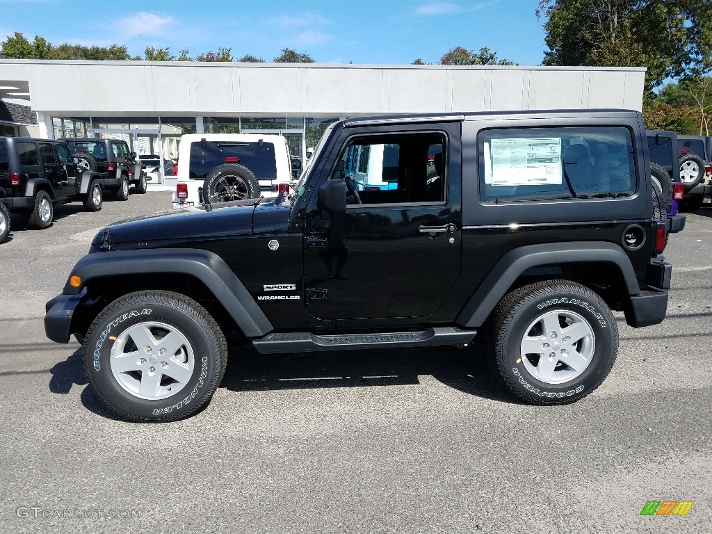 2017 Wrangler Sport 4x4 - Black / Black photo #3