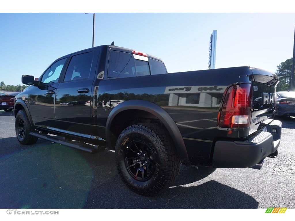 2018 1500 Rebel Crew Cab 4x4 - Brilliant Black Crystal Pearl / Black photo #5