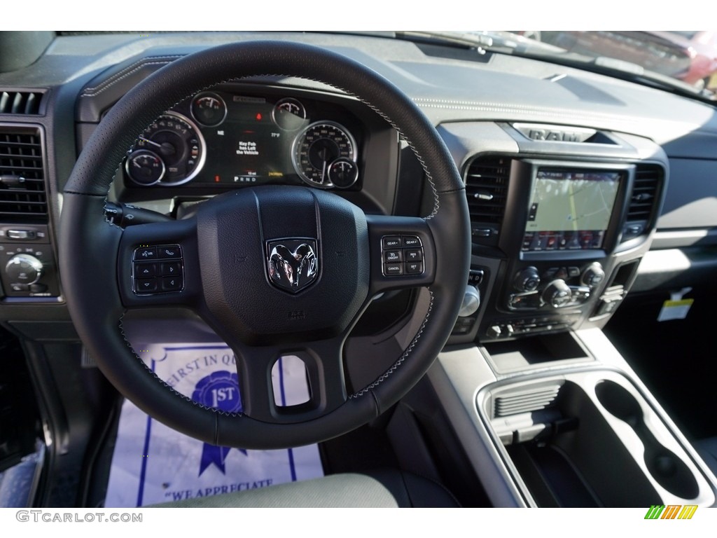 2018 1500 Rebel Crew Cab 4x4 - Brilliant Black Crystal Pearl / Black photo #12