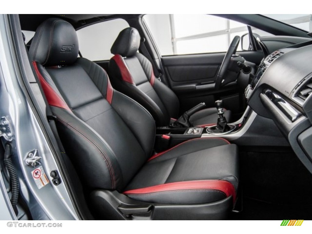 Carbon Black Interior 2016 Subaru WRX STI Limited Photo #123132290