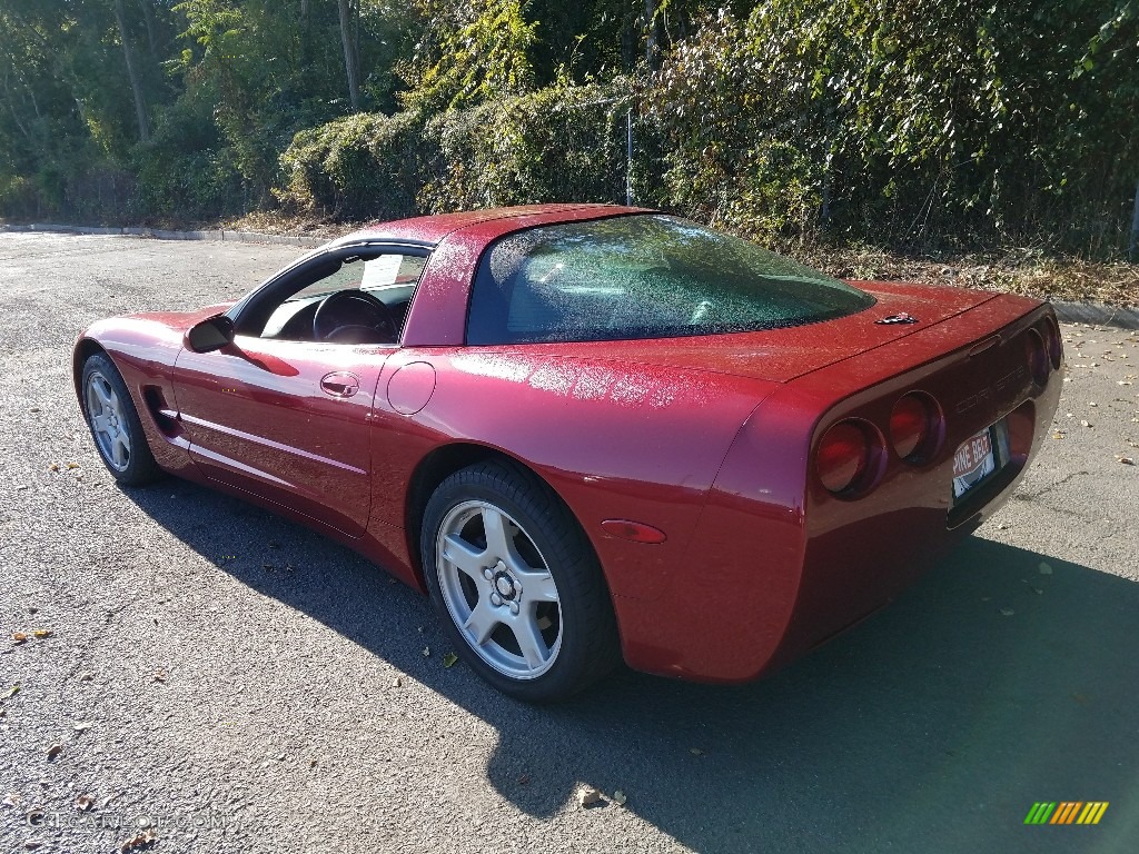1999 Corvette Coupe - Magnetic Red Metallic / Light Oak photo #2