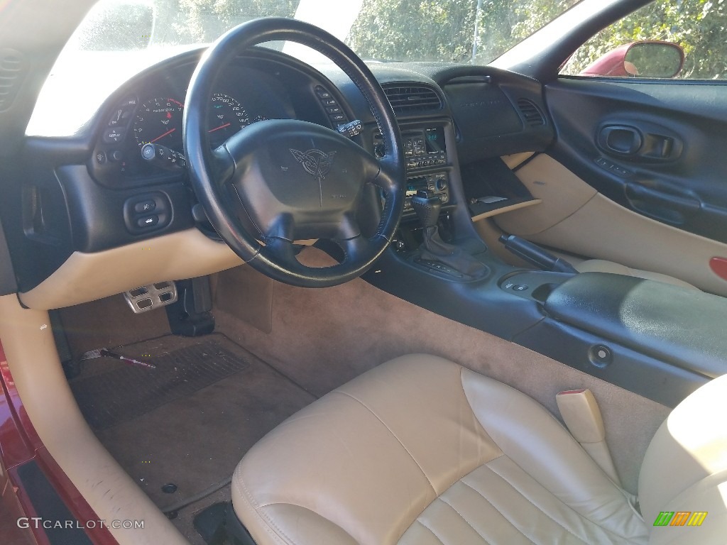 1999 Corvette Coupe - Magnetic Red Metallic / Light Oak photo #3
