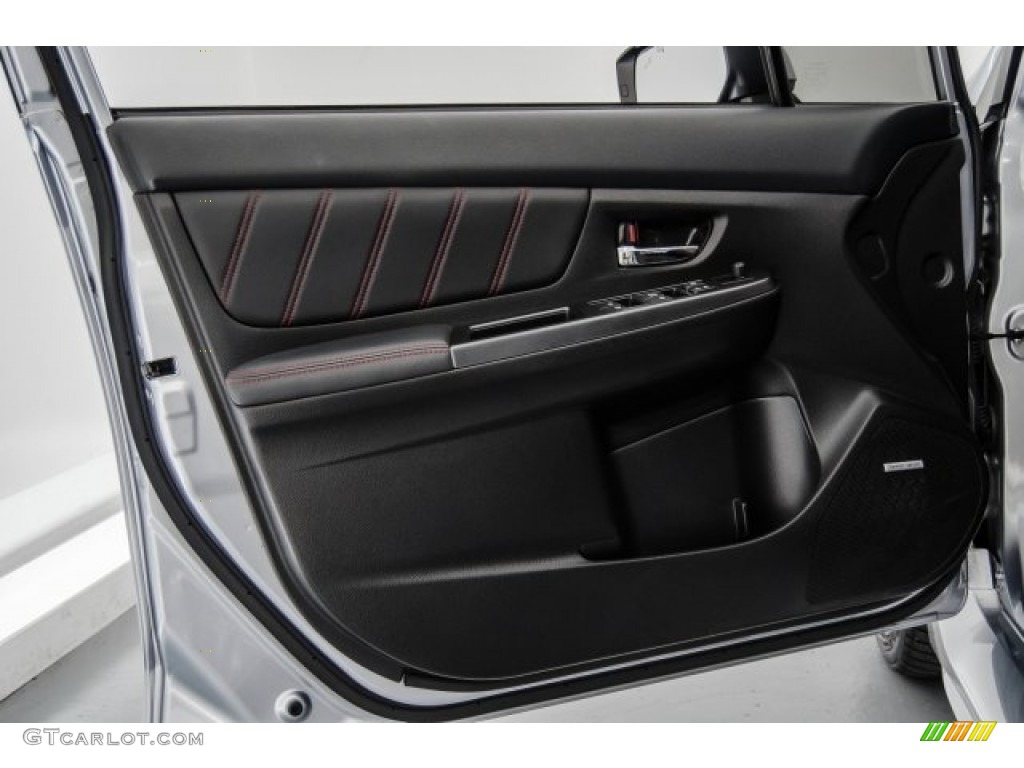 2016 Subaru WRX STI Limited Carbon Black Door Panel Photo #123132563