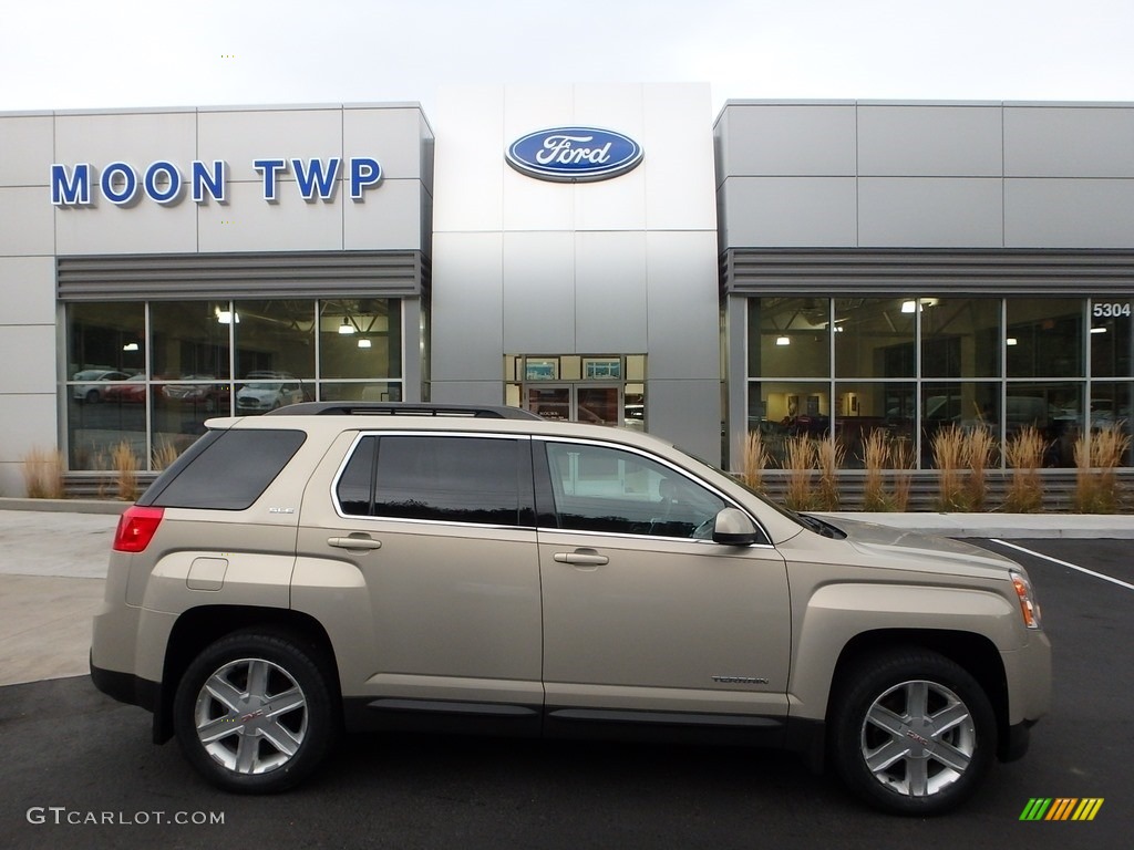 2011 Terrain SLE AWD - Gold Mist Metallic / Jet Black photo #1