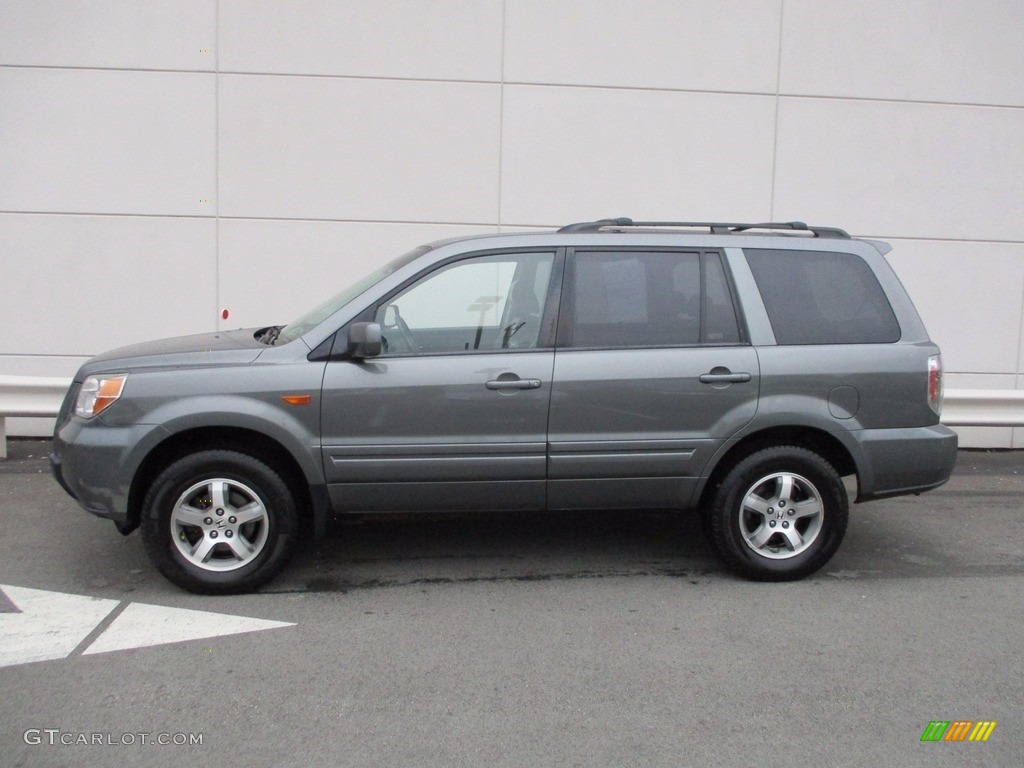 2008 Pilot EX-L 4WD - Steel Blue Metallic / Gray photo #2