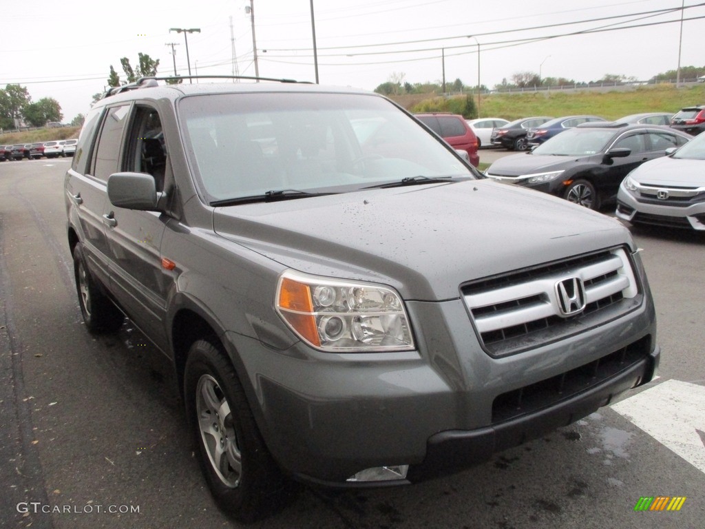 2008 Pilot EX-L 4WD - Steel Blue Metallic / Gray photo #8