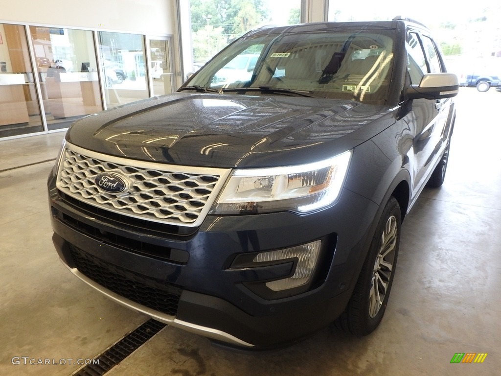 2017 Explorer Platinum 4WD - Blue Jeans / Medium Soft Ceramic photo #4