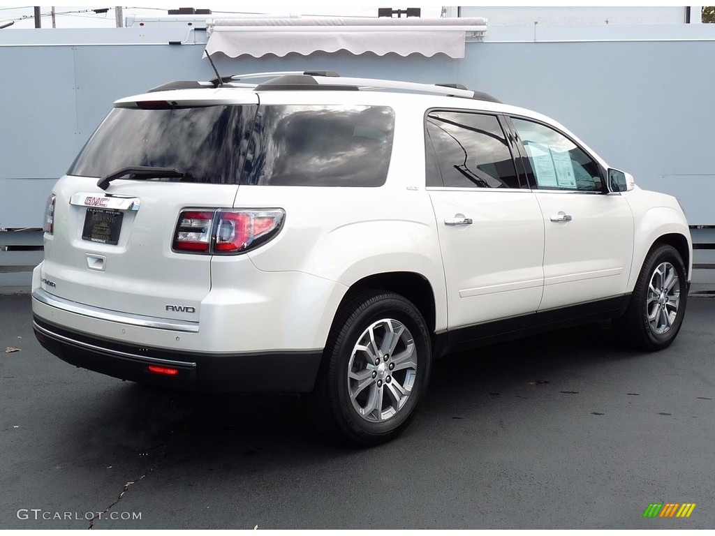 2015 Acadia SLT AWD - White Diamond Tricoat / Ebony photo #2