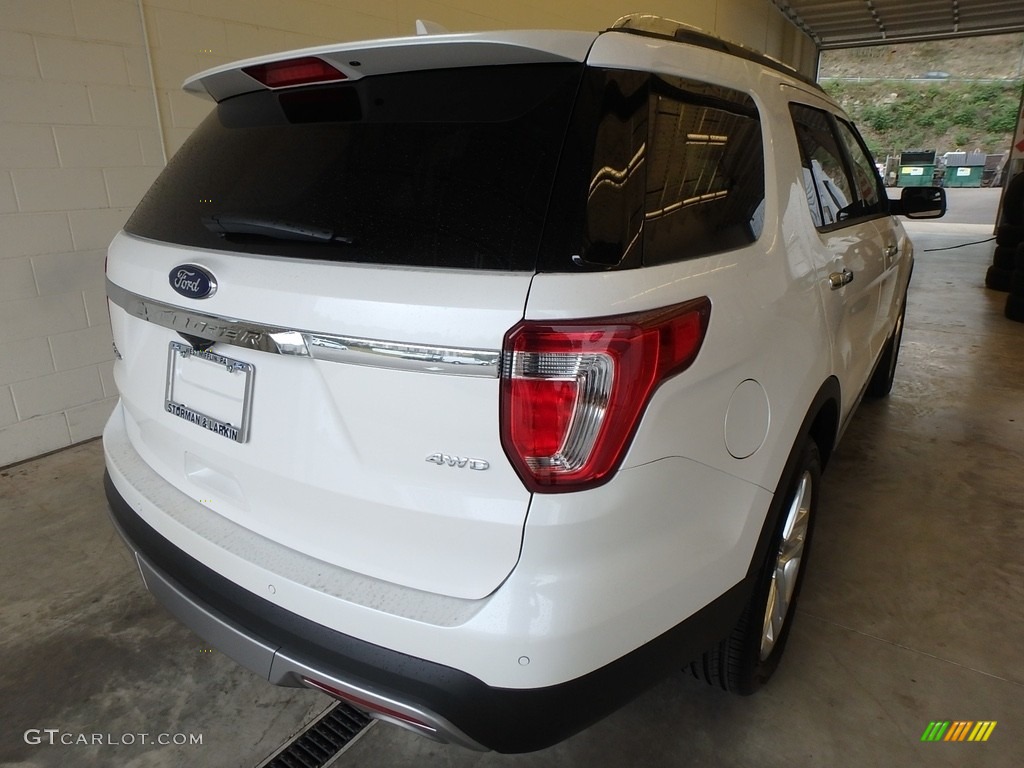2017 Explorer Limited 4WD - White Platinum / Ebony Black photo #2
