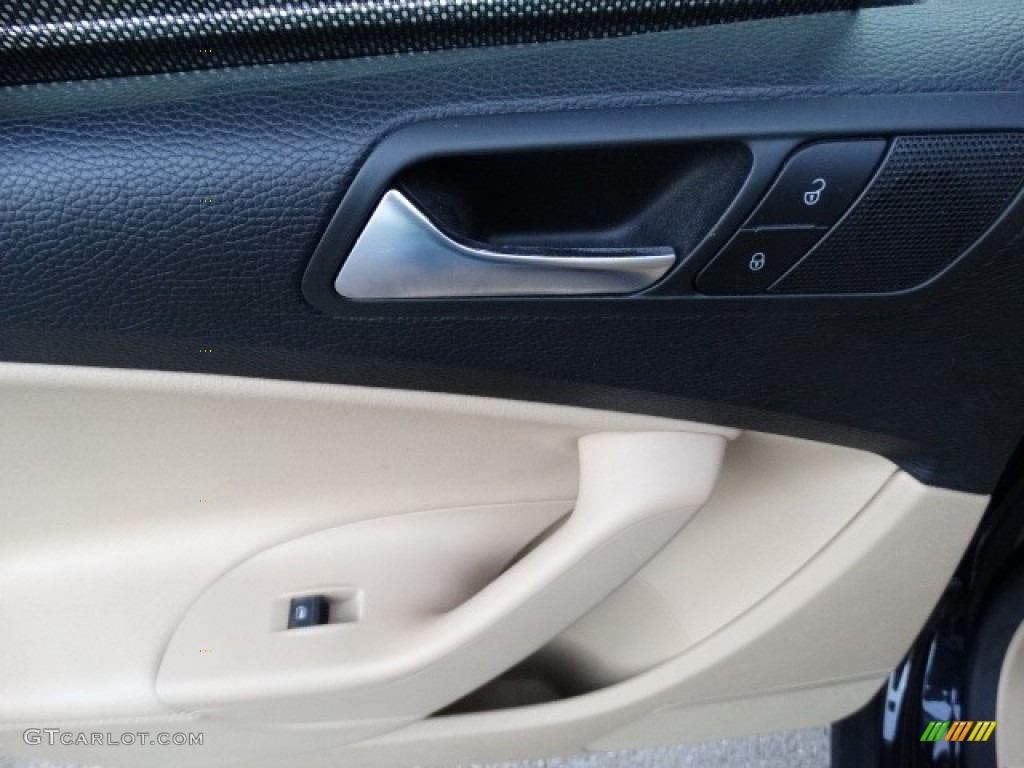 2009 Passat Komfort Sedan - Deep Black / Cornsilk Beige photo #32