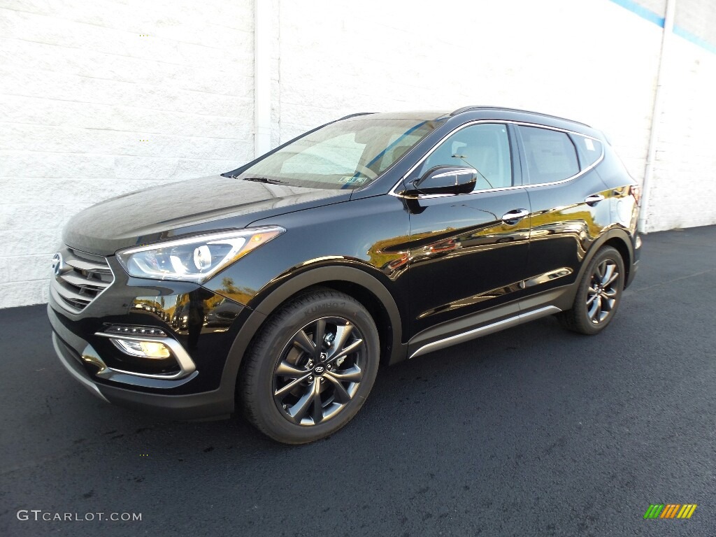 Black 2018 Hyundai Santa Fe Sport 2.0T Ultimate AWD Exterior Photo #123138800