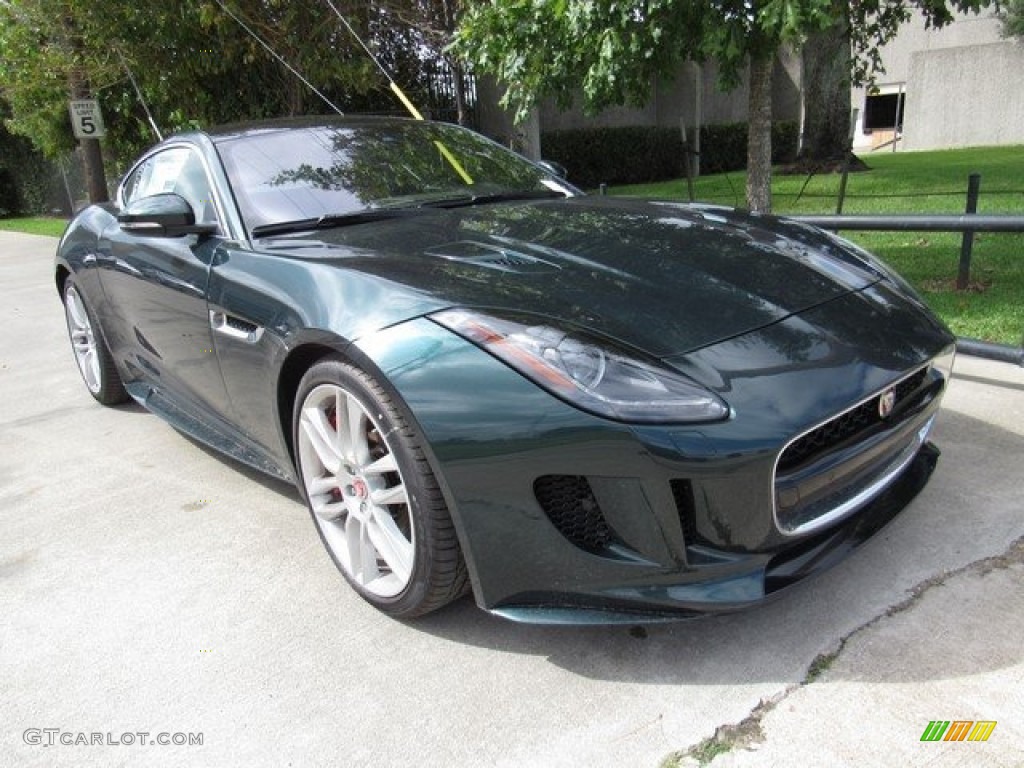 2017 F-TYPE R AWD Coupe - British Racing Green / Jet/Camel Duotone photo #2