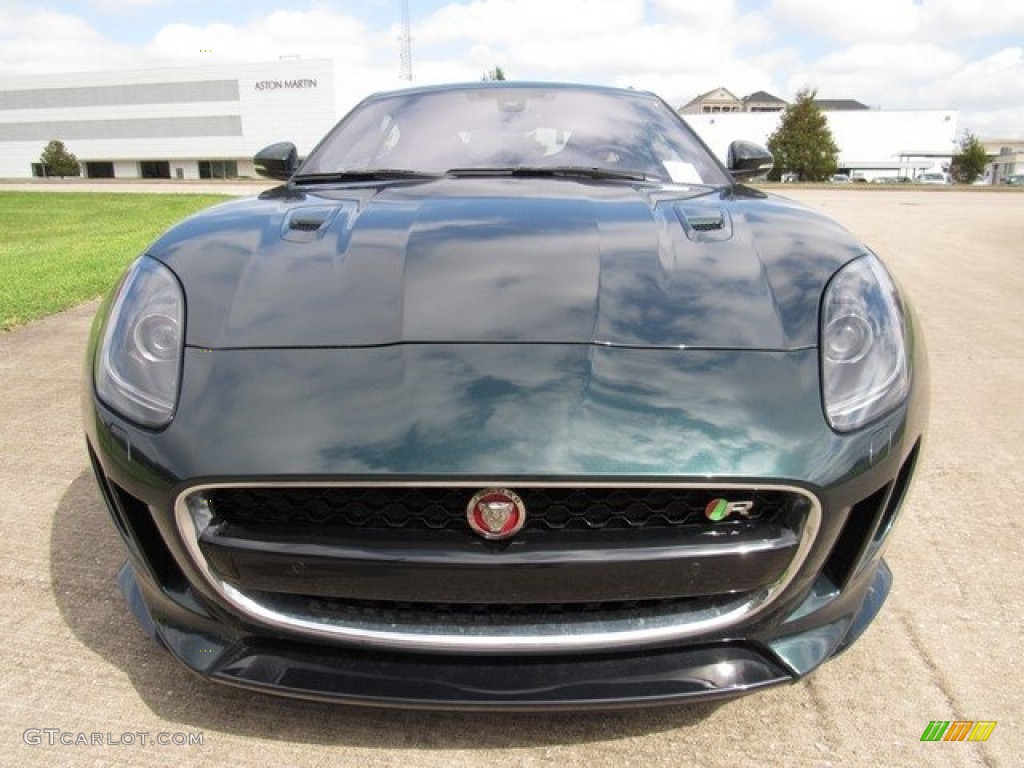 2017 F-TYPE R AWD Coupe - British Racing Green / Jet/Camel Duotone photo #9