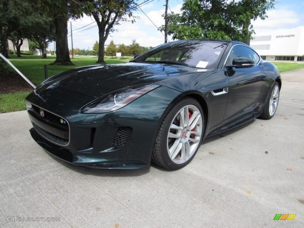 2017 F-TYPE R AWD Coupe - British Racing Green / Jet/Camel Duotone photo #10