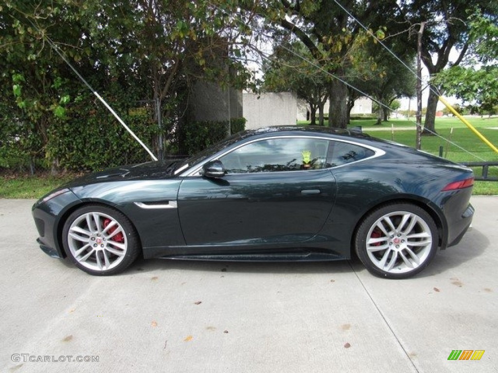 2017 F-TYPE R AWD Coupe - British Racing Green / Jet/Camel Duotone photo #11