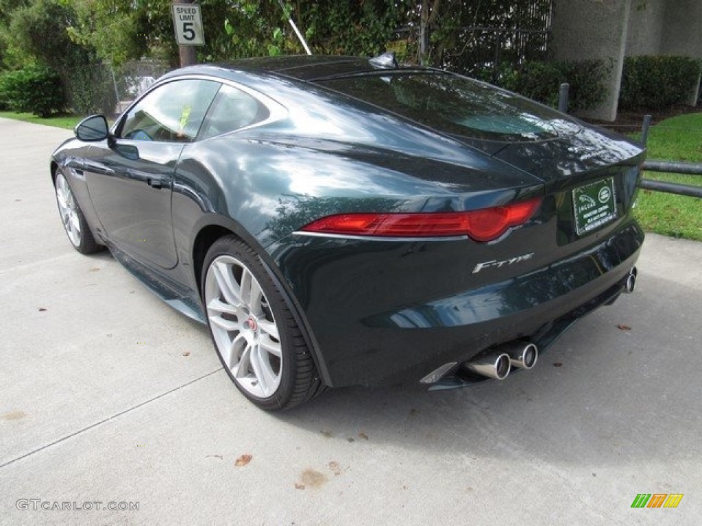 2017 F-TYPE R AWD Coupe - British Racing Green / Jet/Camel Duotone photo #12