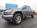 2011 Steel Green Metallic Chevrolet Colorado LT Crew Cab 4x4  photo #2