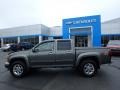 2011 Steel Green Metallic Chevrolet Colorado LT Crew Cab 4x4  photo #3