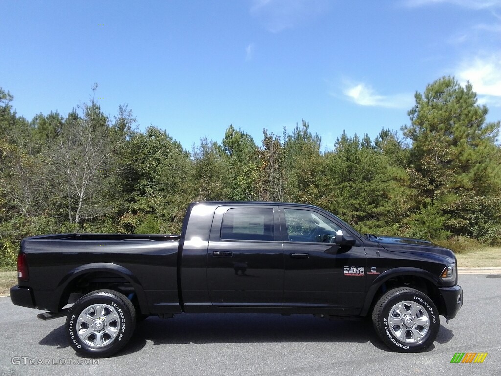 Brilliant Black Crystal Pearl 2018 Ram 2500 Laramie Longhorn Mega Cab 4x4 Exterior Photo #123142028